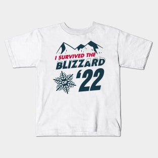 I survived the Blizzard of 2022 Kids T-Shirt